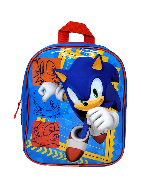  Sonic the Hedgehog 2 Movie Sonic Tails 16 Backpack w/Lunch  Tote 5 Piece Set