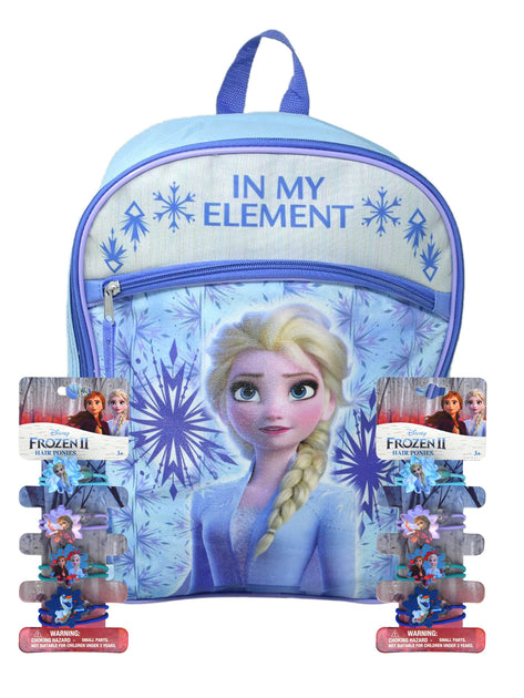 Frozen Elsa Anna and Olaf Character Authentic Licensed Blue Lunch bag