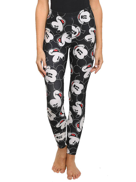 Disney Mickey Mouse Women Graphic Active Wear Leggings From Disney