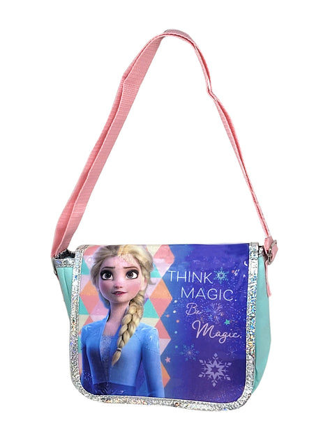 Disney Frozen Girl's Elsa Compartment Soft Lunch Box (Blue/Magic) Blue