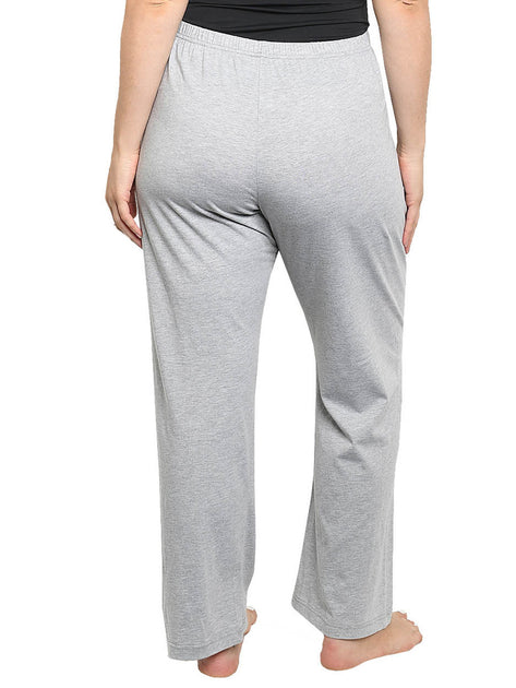 Minnie Mouse Leg Logo Ladies Grey Sweatpants-Small 
