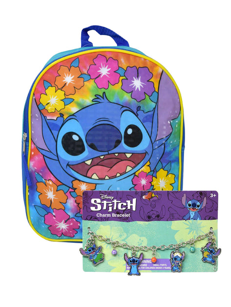 Disney Stitch Mini Backpack 11 Hawaii w/ Girls Charm Bracelet Set – Open  and Clothing