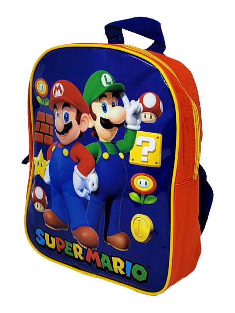 Boys Glitter Mario And Luigi Metallic Lunch Box