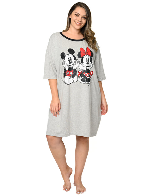 Disney Women Plus Size 2X Minnie Gray Graphic Print - Depop