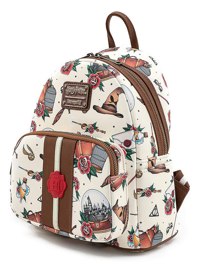 Loungefly x Harry Potter Tattoo Mini Backpack All-Over Print