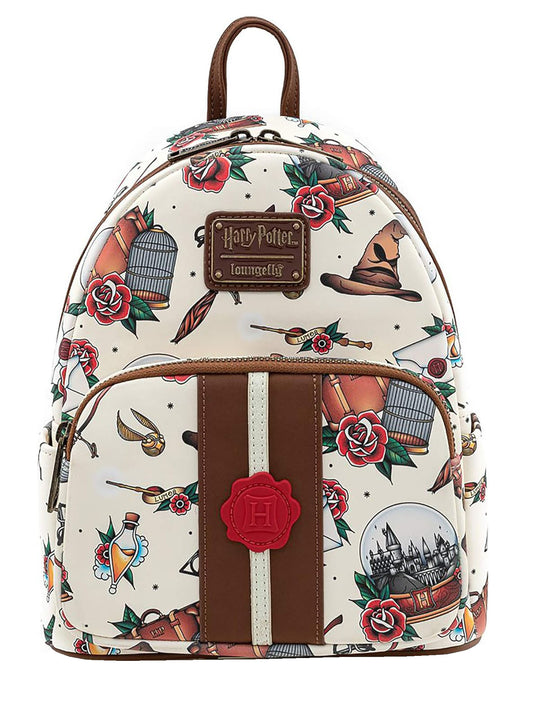 Loungefly x Harry Potter Tattoo Mini Backpack All-Over Print