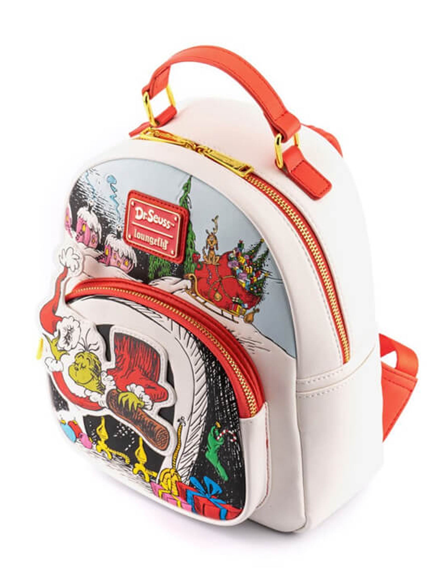 Loungefly Dr. Seuss The Grinch Christmas Backpack & Wallet NWT shops