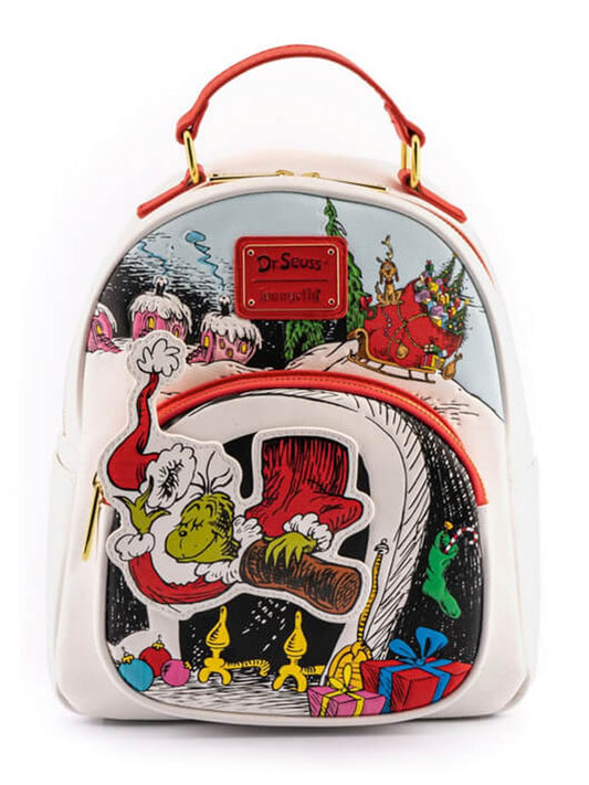 Loungefly x Dr. Seuss The Grinch Chimney Mini Backpack Christmas