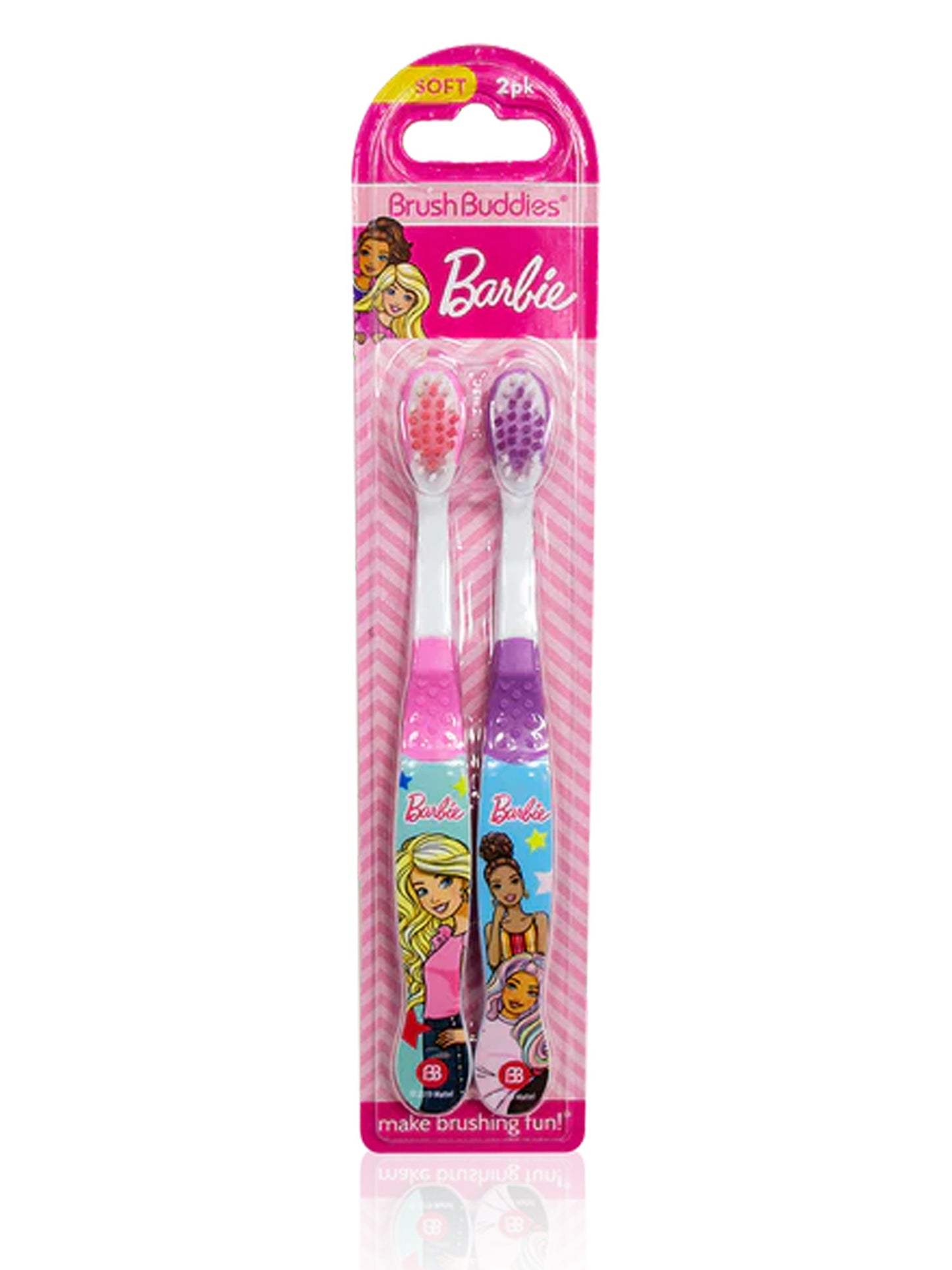 Barbie Hair Accessory Mini Backpack (12-Pcs) w/ 2-Pack Toothbrush Set