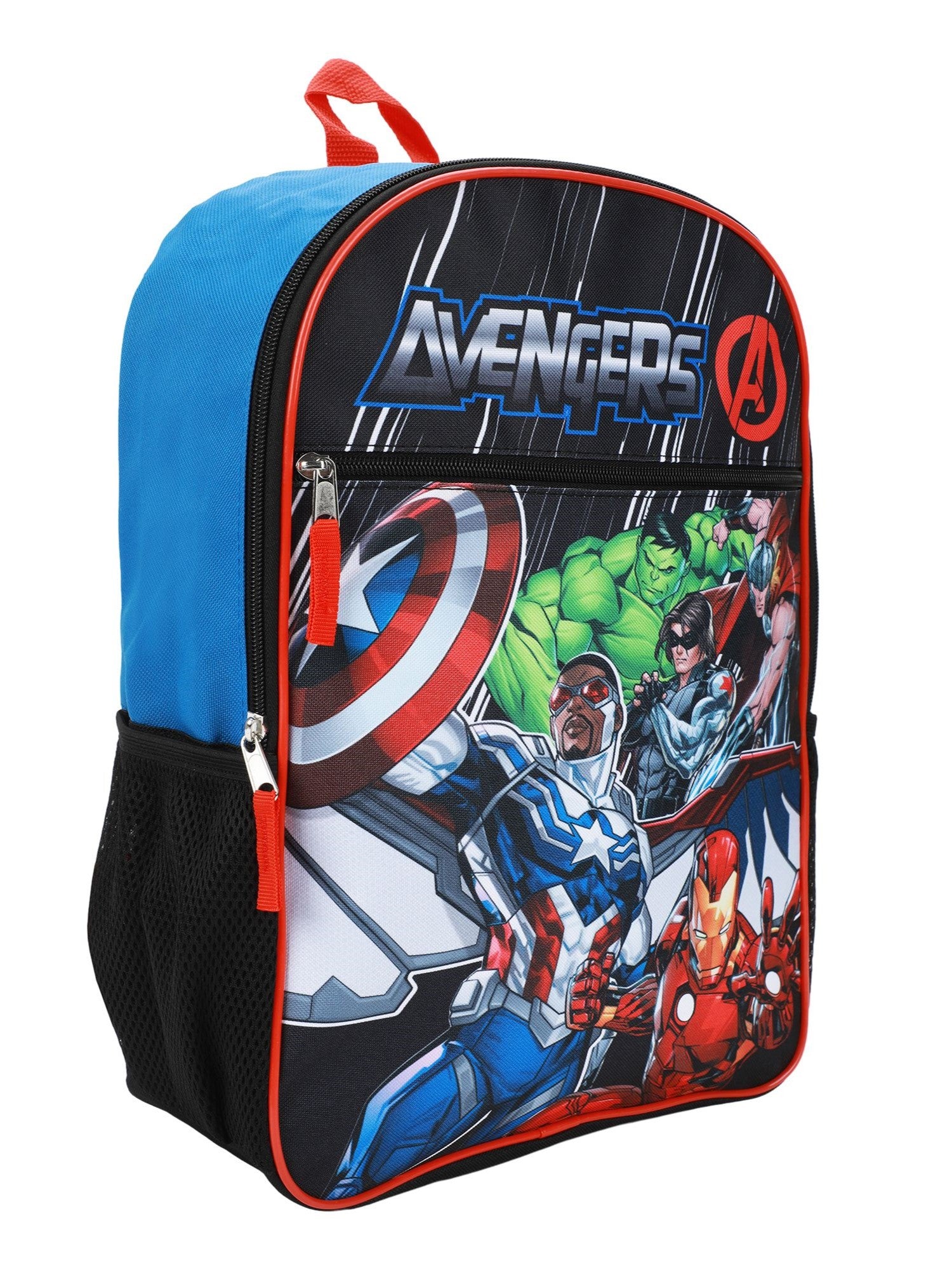 Boys Marvel Avengers Backpack 16 Iron Man Hulk Thor Captain America F Open and Clothing