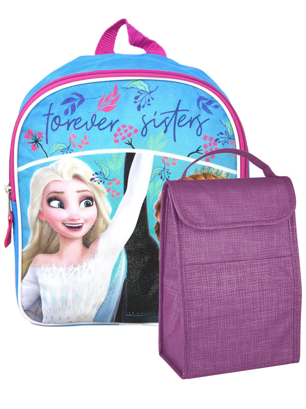 Frozen Girls Elsa & Anna Dual Compartment Insulated Lunch Bag
