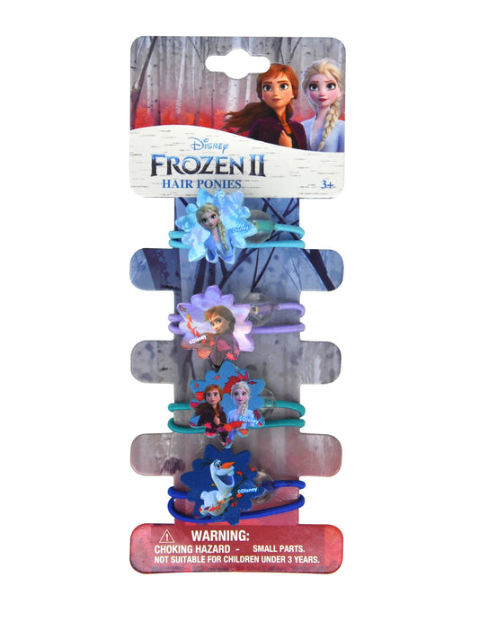 Disney Frozen II Elsa Anna Olaf Hair Ties Ponies (4-Ct)