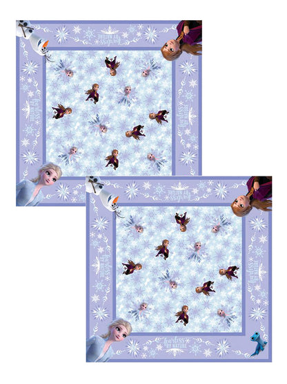 Disney Frozen Anna Elsa All-Over Print Bandana 22" x 22" 2 Piece Set