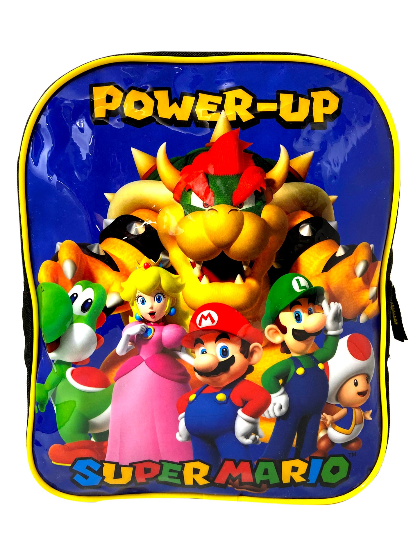 Nintendo Super Mario Bros Backpack 11" Mini w/ Sliding Pencil Case Boys Yoshi