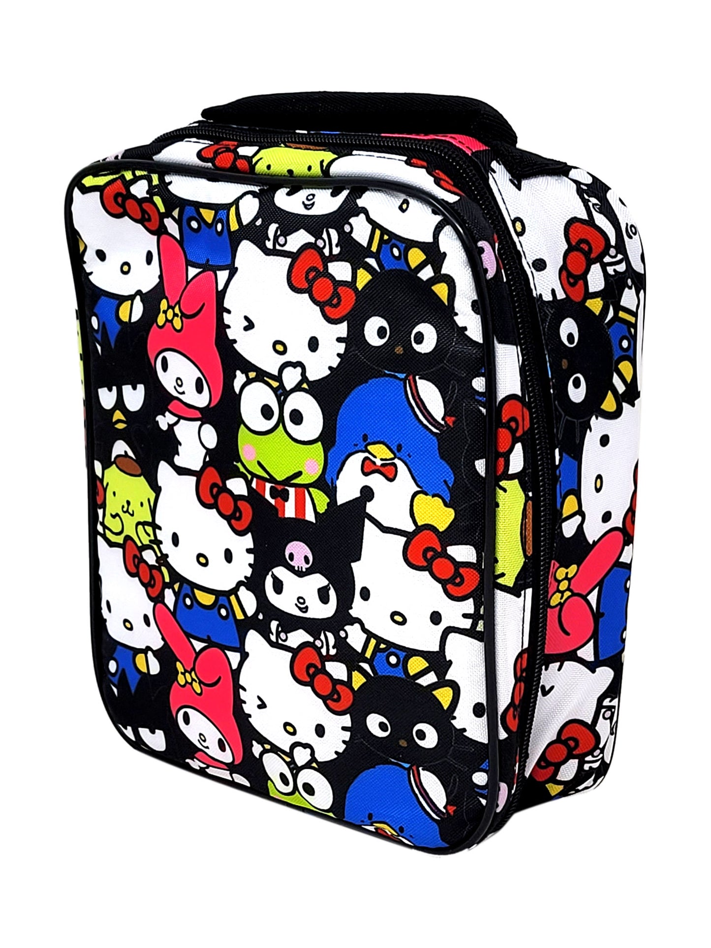 Hello Kitty Insulated Lunch Bag Keroppi Kuromi Melody Sanrio Sam Girls Black