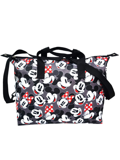 Disney Mickey & Minnie Mouse Duffel & Passport Bag Travel Set Weekender