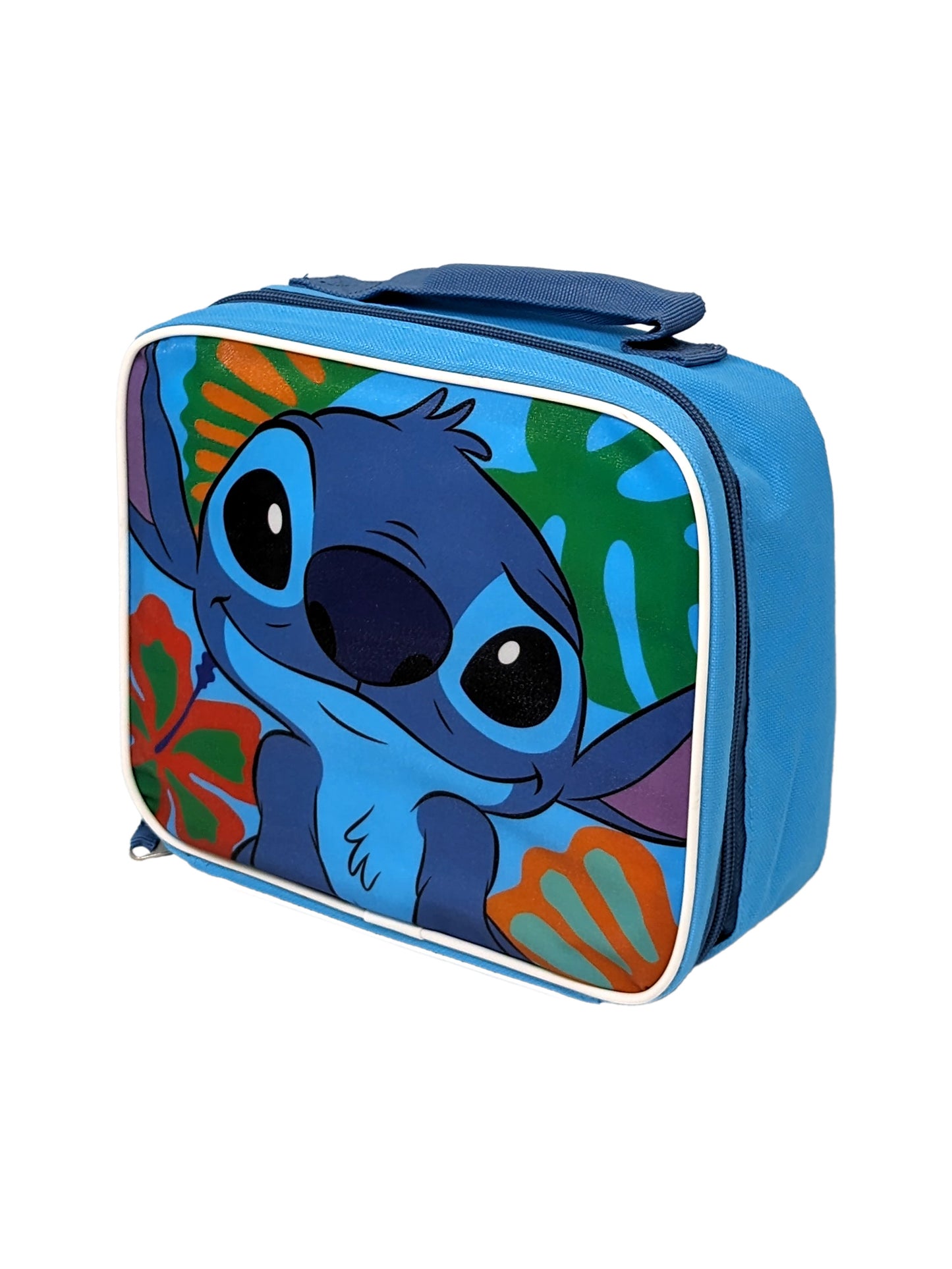 Disney Stitch Lunch Bag Insulated Alien Hawaii Flowers Girls Boys Kids Blue