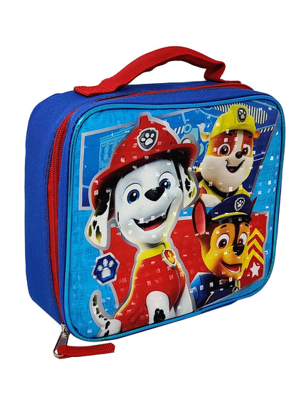 Paw Patrol Insulated Lunch Bag with Food Containers Set Chase Marshall Rubble