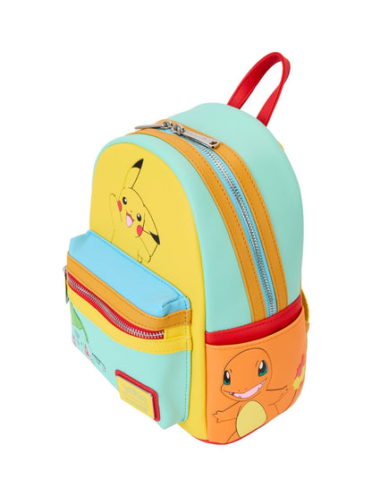 Loungefly x Pokemon Characters Color Block Mini Backpack