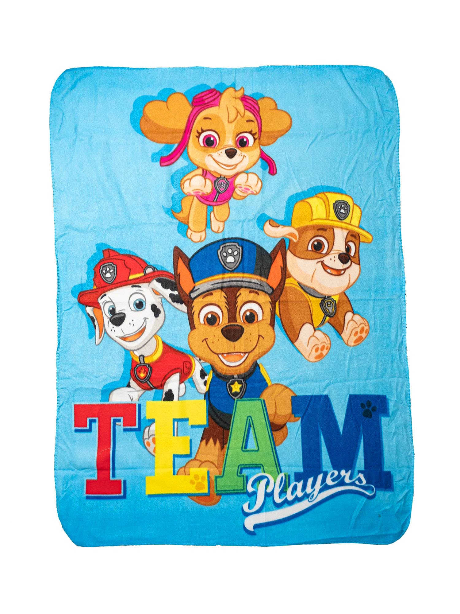 Nickelodeon Paw Patrol Throw Blanket 45" x 60" Chase Team Players Girls Boys