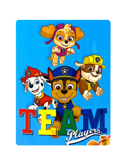 Nickelodeon Paw Patrol Throw Blanket 45" x 60" Chase Team Players Girls Boys