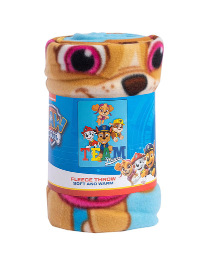 Nickelodeon Paw Patrol Throw Blanket 45" x 60" Chase Team Players Girls Boys