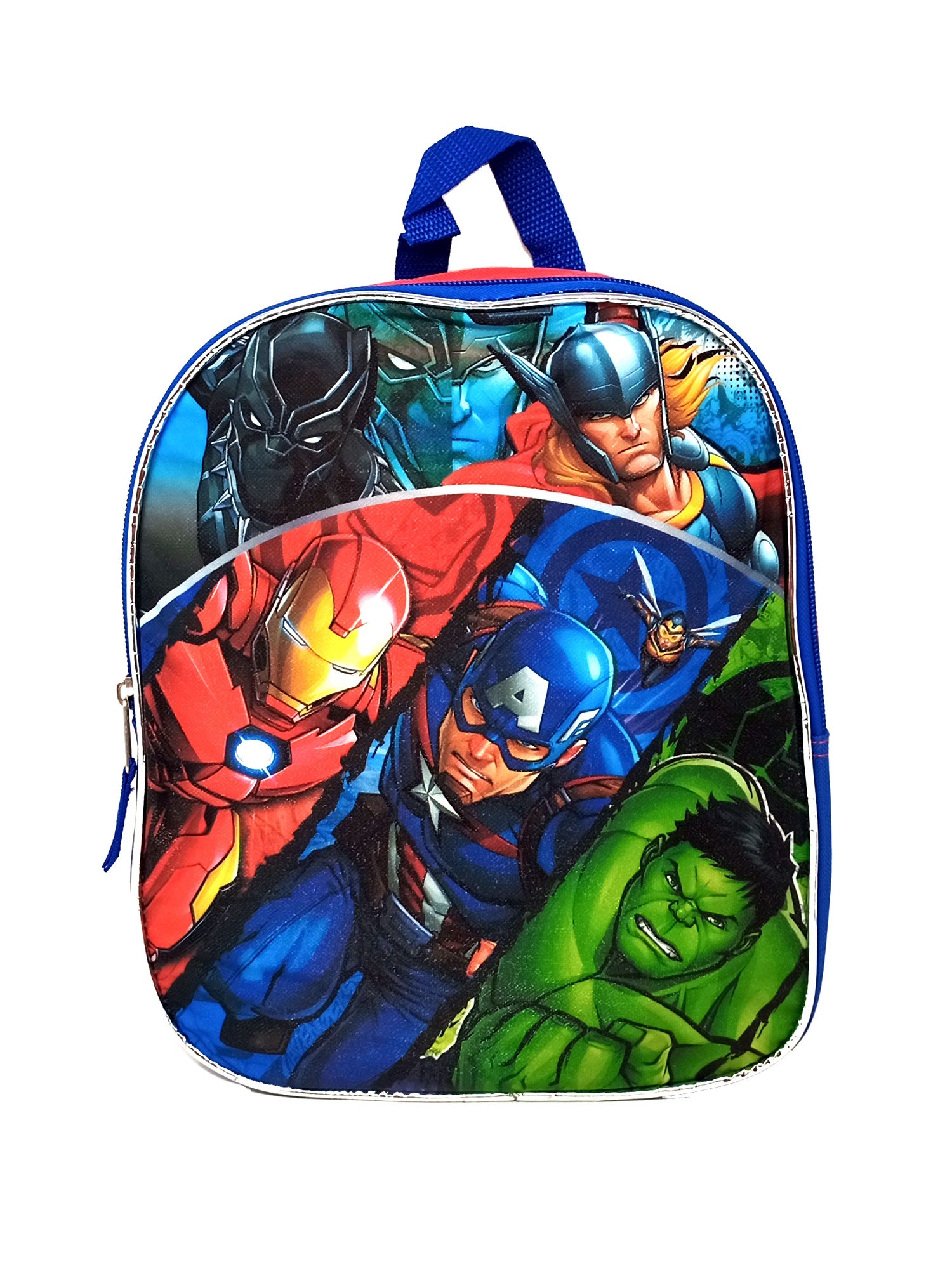 Marvel Avengers Mini Backpack 11 Thor Boys w Sticker Book School Set Open and Clothing