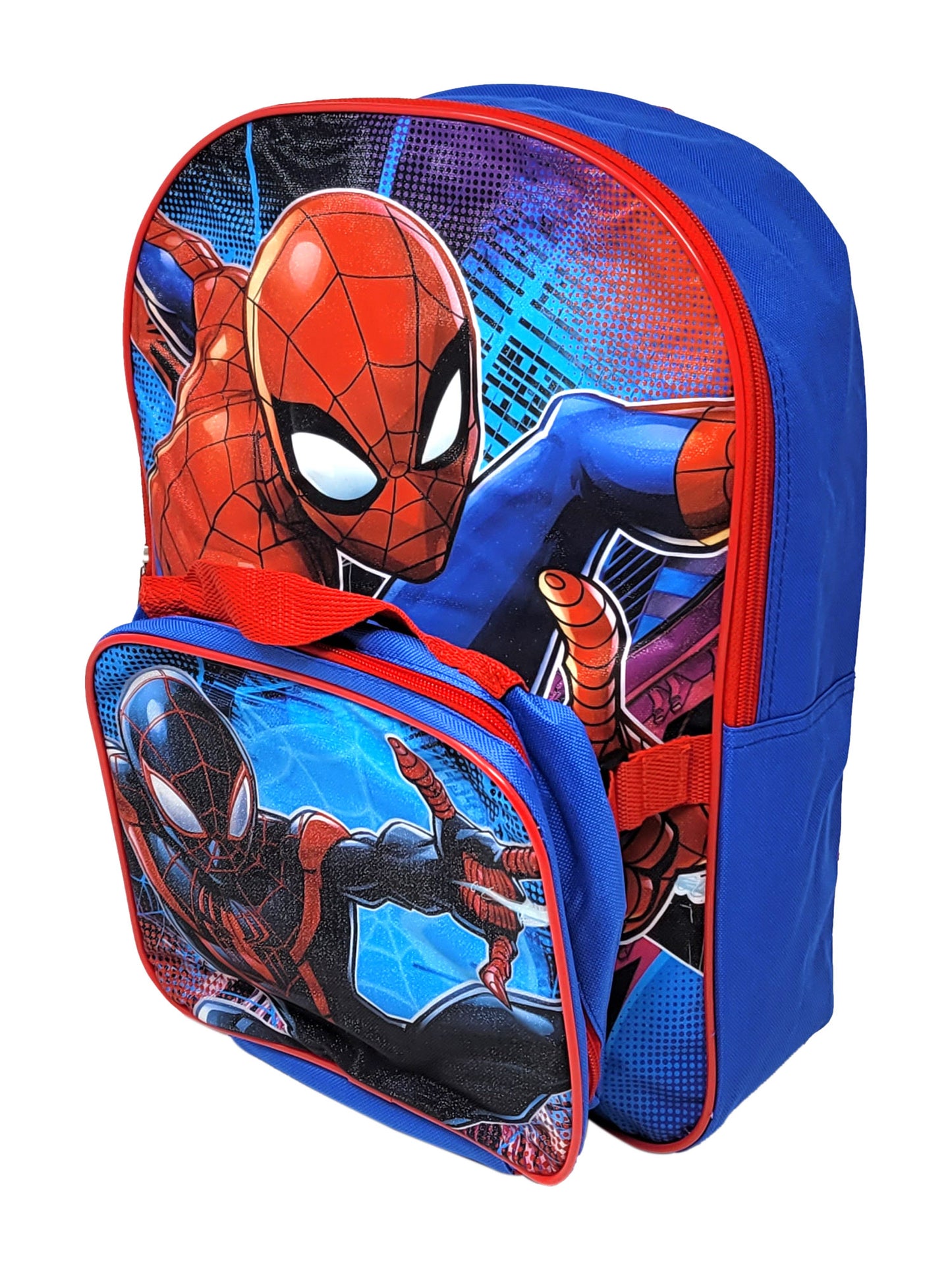 Boys Spider-Man Backpack, Insulated Lunch Bag & Pencil Pouch School 3-Piece Set