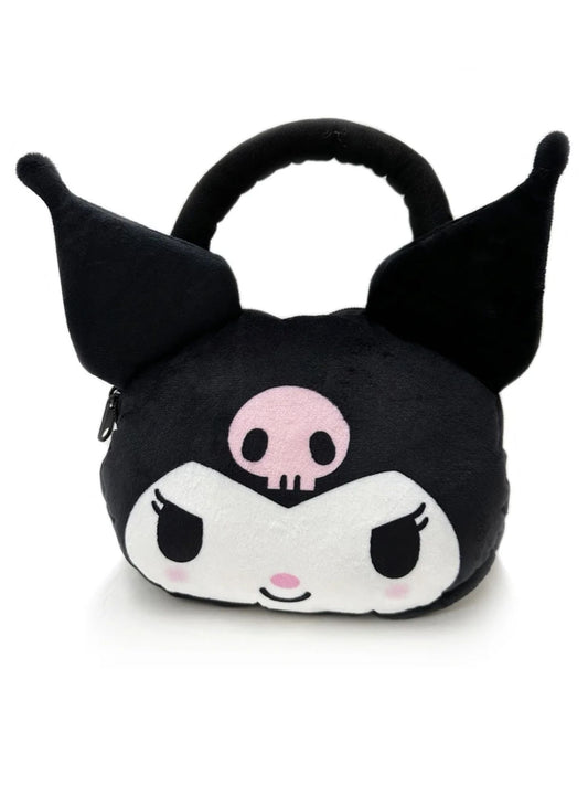 Girls Hello Kitty Kurami Purse Plush Handbag Soft Sanrio Small 9"