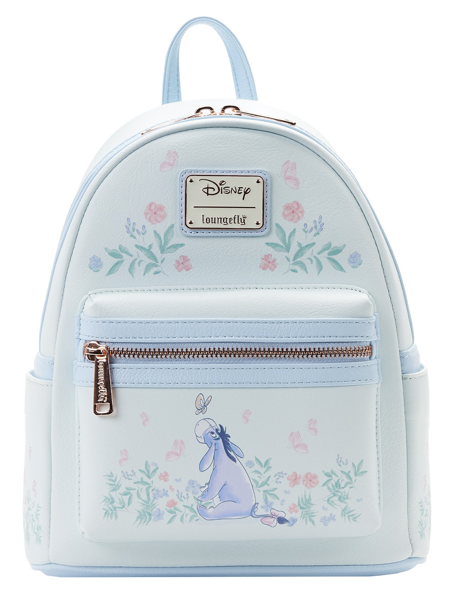 Loungefly x Disney Eeyore Mini Backpack Handbag Floral Light Blue