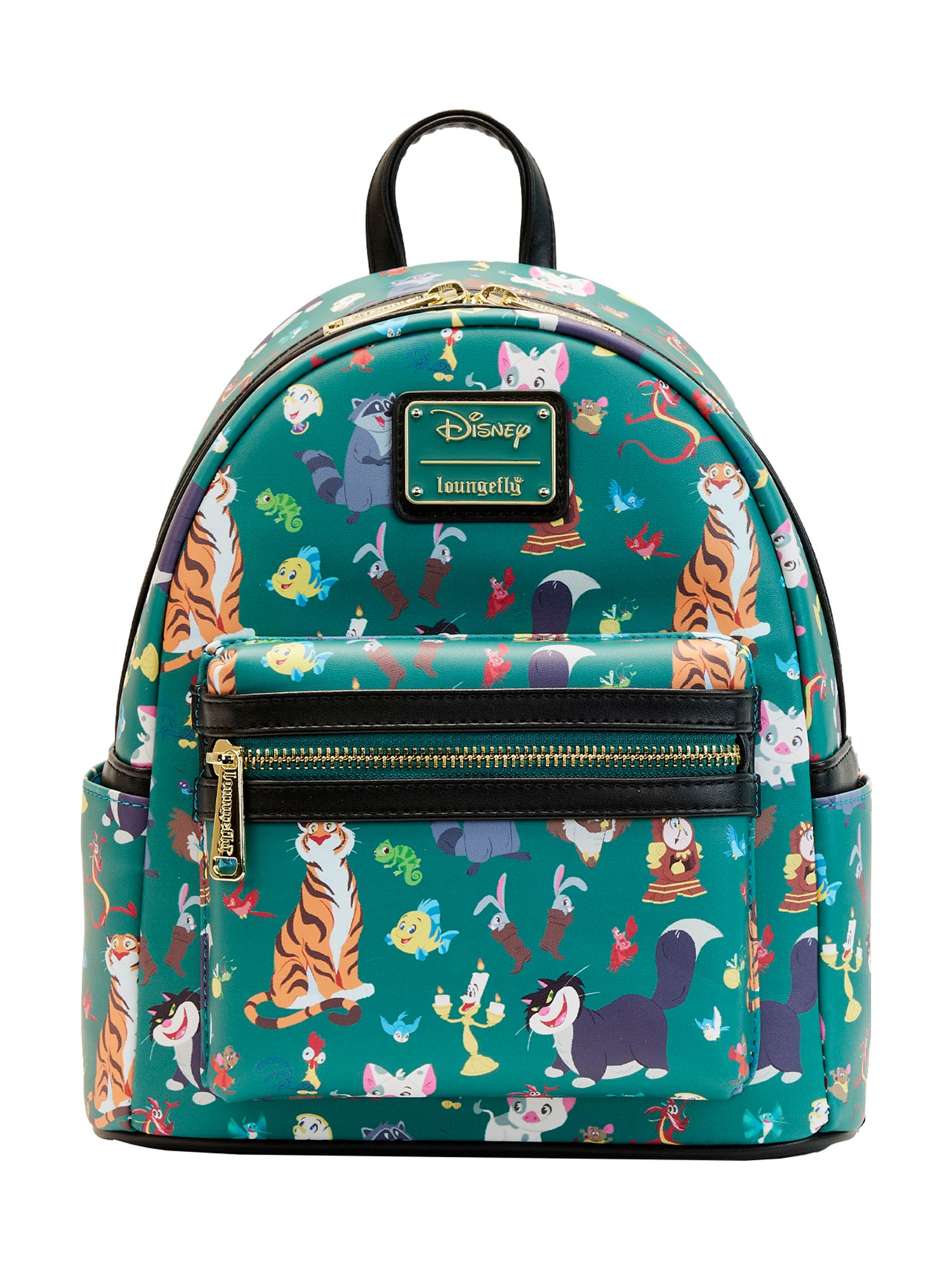 Loungefly x Disney Princess Sidekicks Mini Backpack Zip Around Walle Open and Clothing