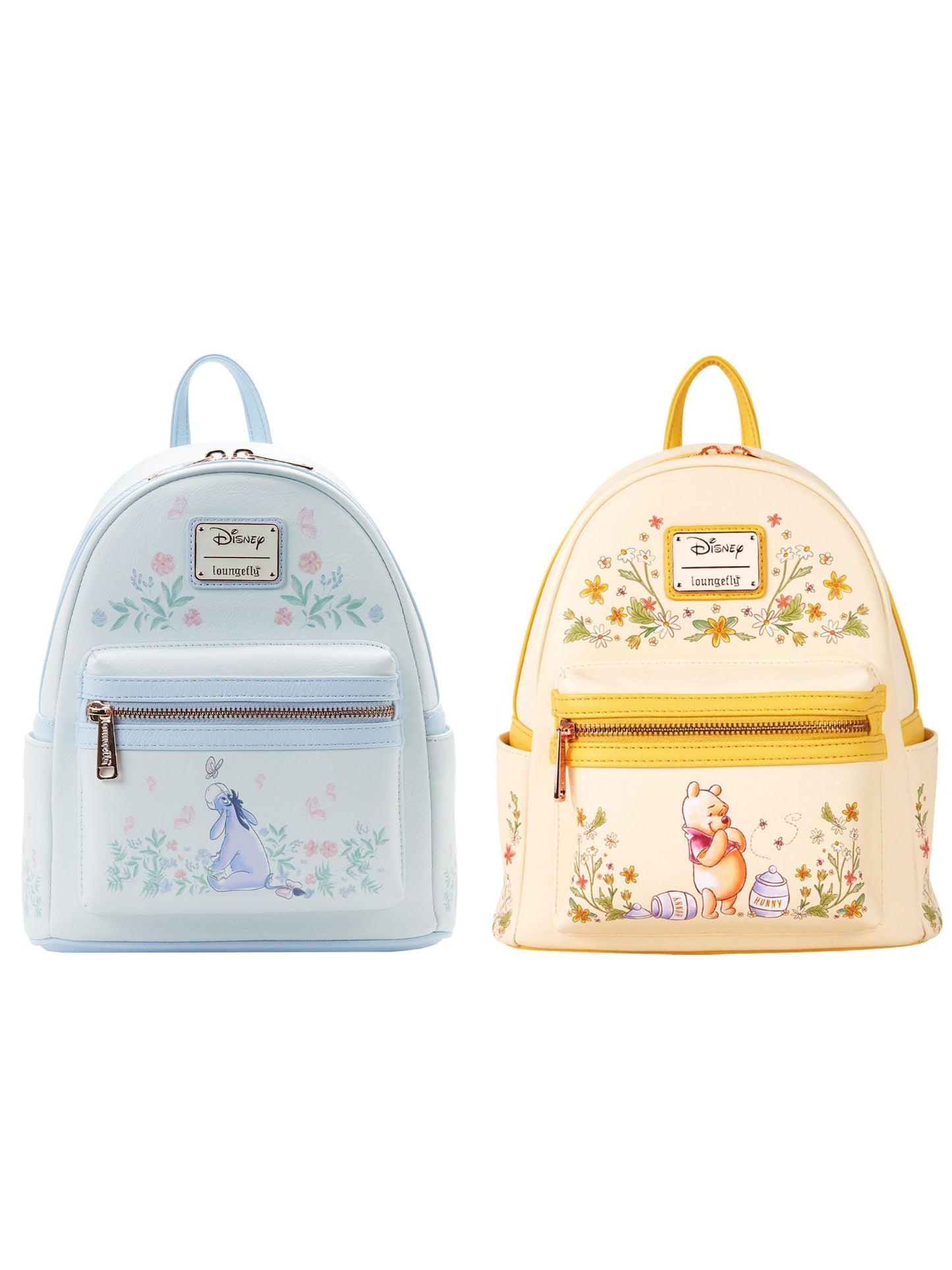 Loungefly x Disney Winnie The Pooh & Eeyore Floral Mini Backpack Set