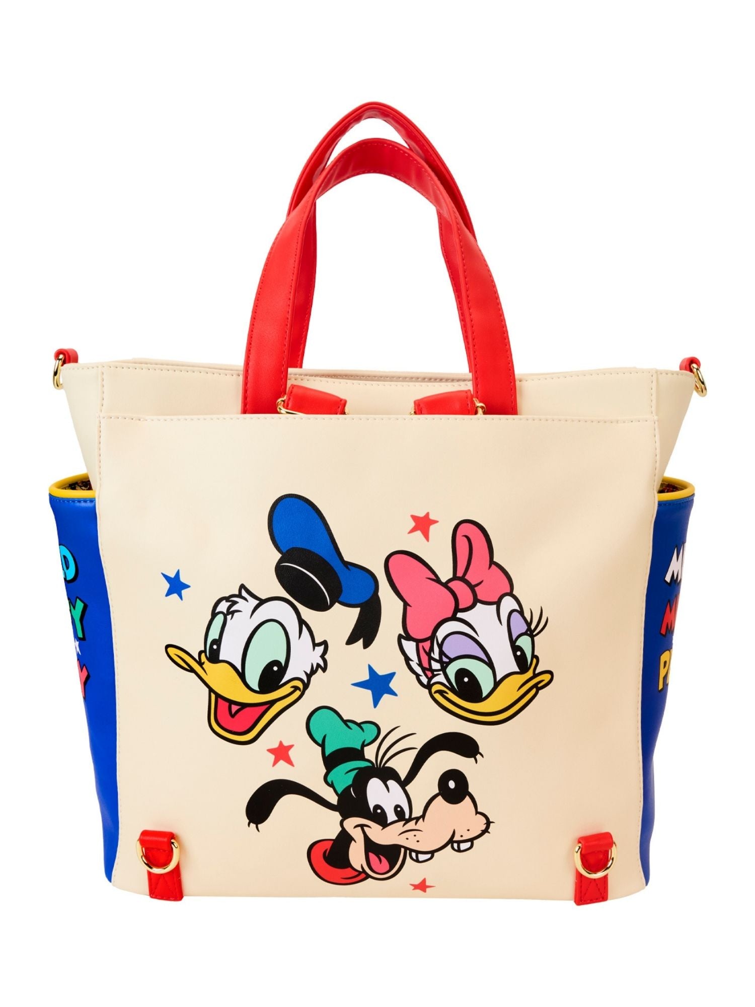 Loungefly x Disney Mickey And Friends Convertible Backpack Tote Bag