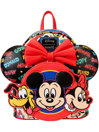 Loungefly x Disney Mickey And Friends Classic Mini Backpack & Ears Combo