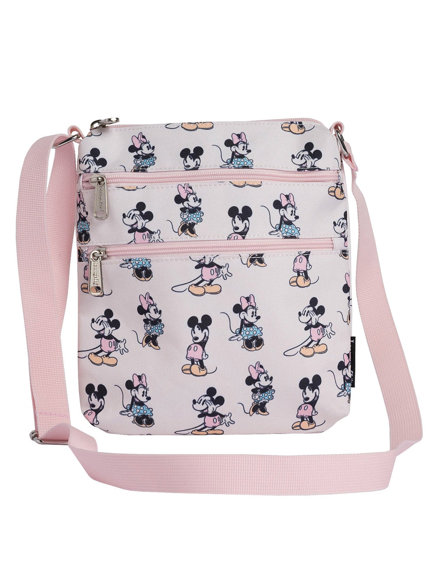 Loungefly Disney cheapest Mickey Mouse Pastel AOP Poses Crossbody Bag