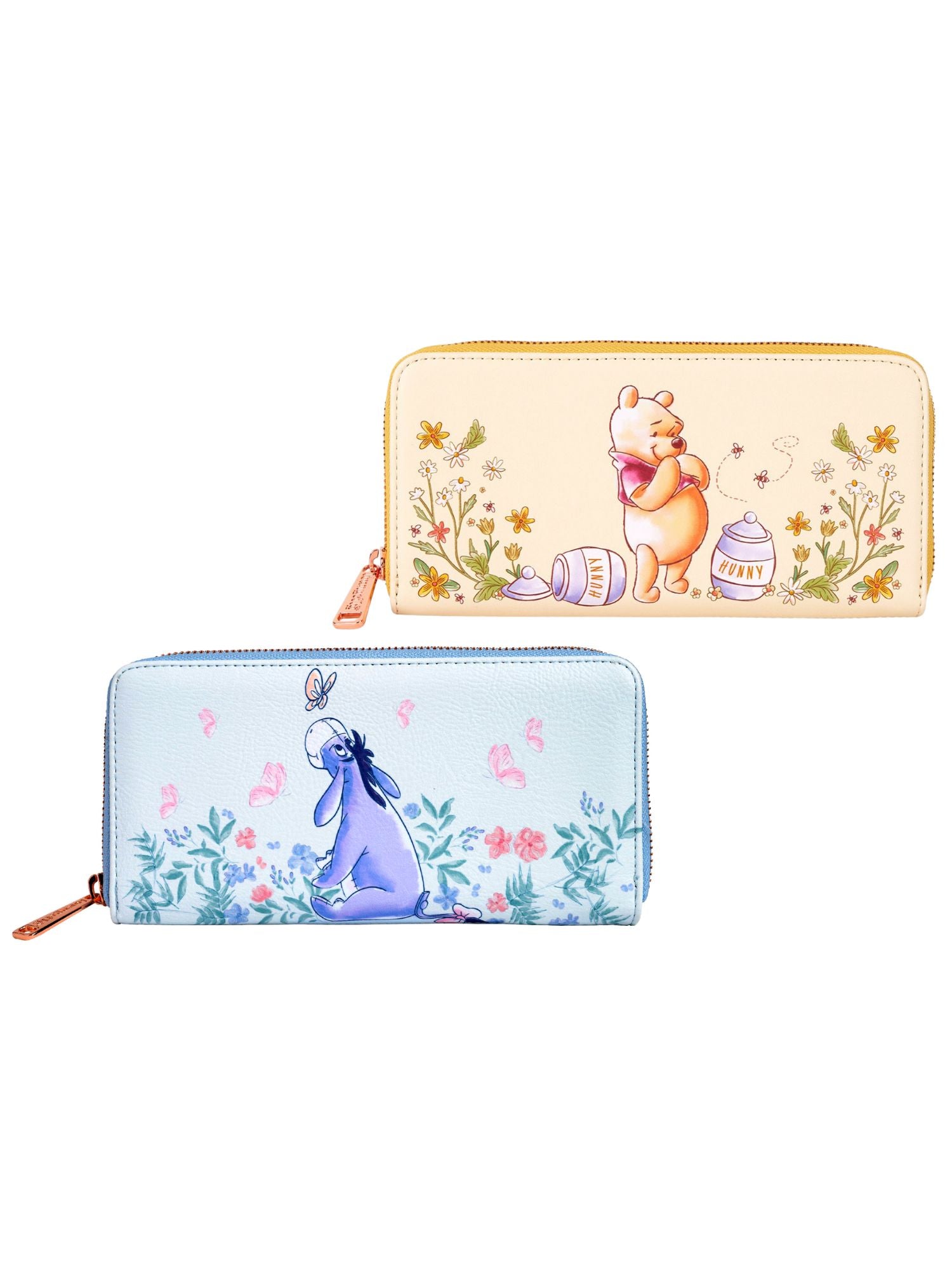 Loungefly x Disney Winnie the Pooh and Eeyore Floral Women's Zippered Wallet Set