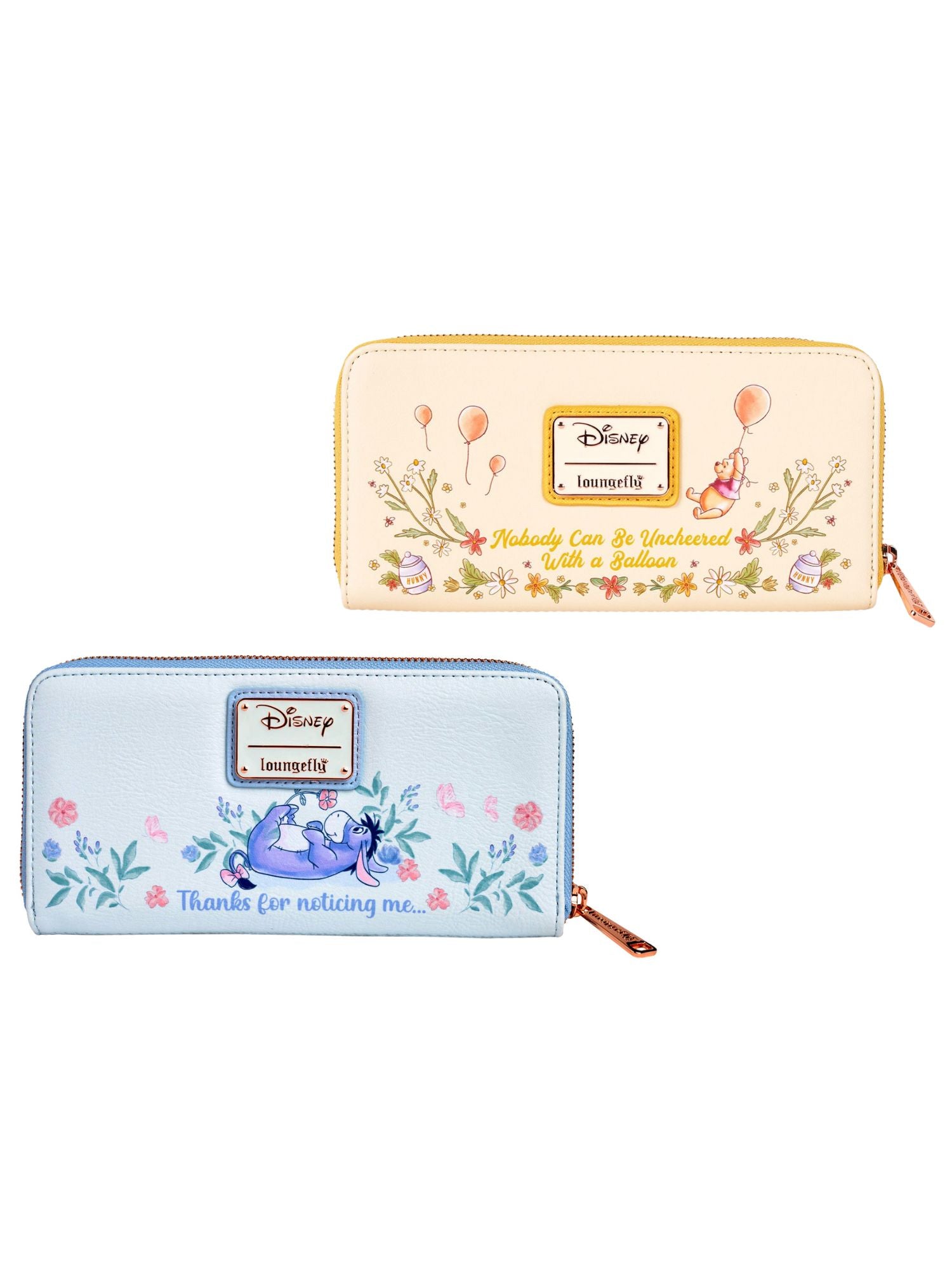 Loungefly x Disney Winnie the Pooh and Eeyore Floral Women's Zippered Wallet Set