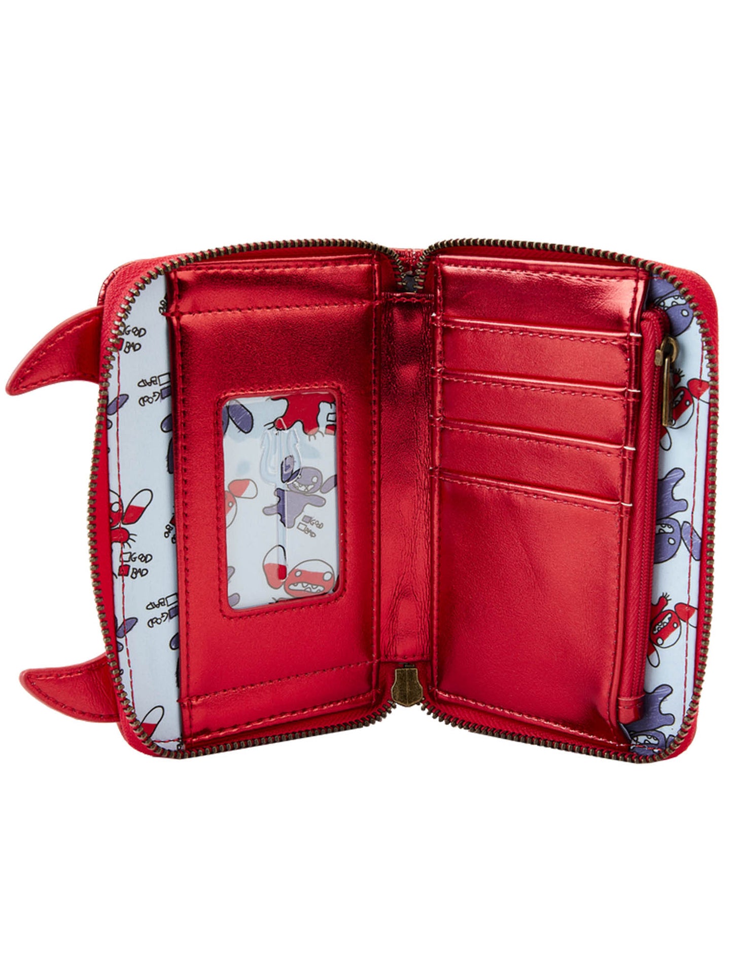 Loungefly x Disney Stitch Devil Cosplay Zip Around Wallet