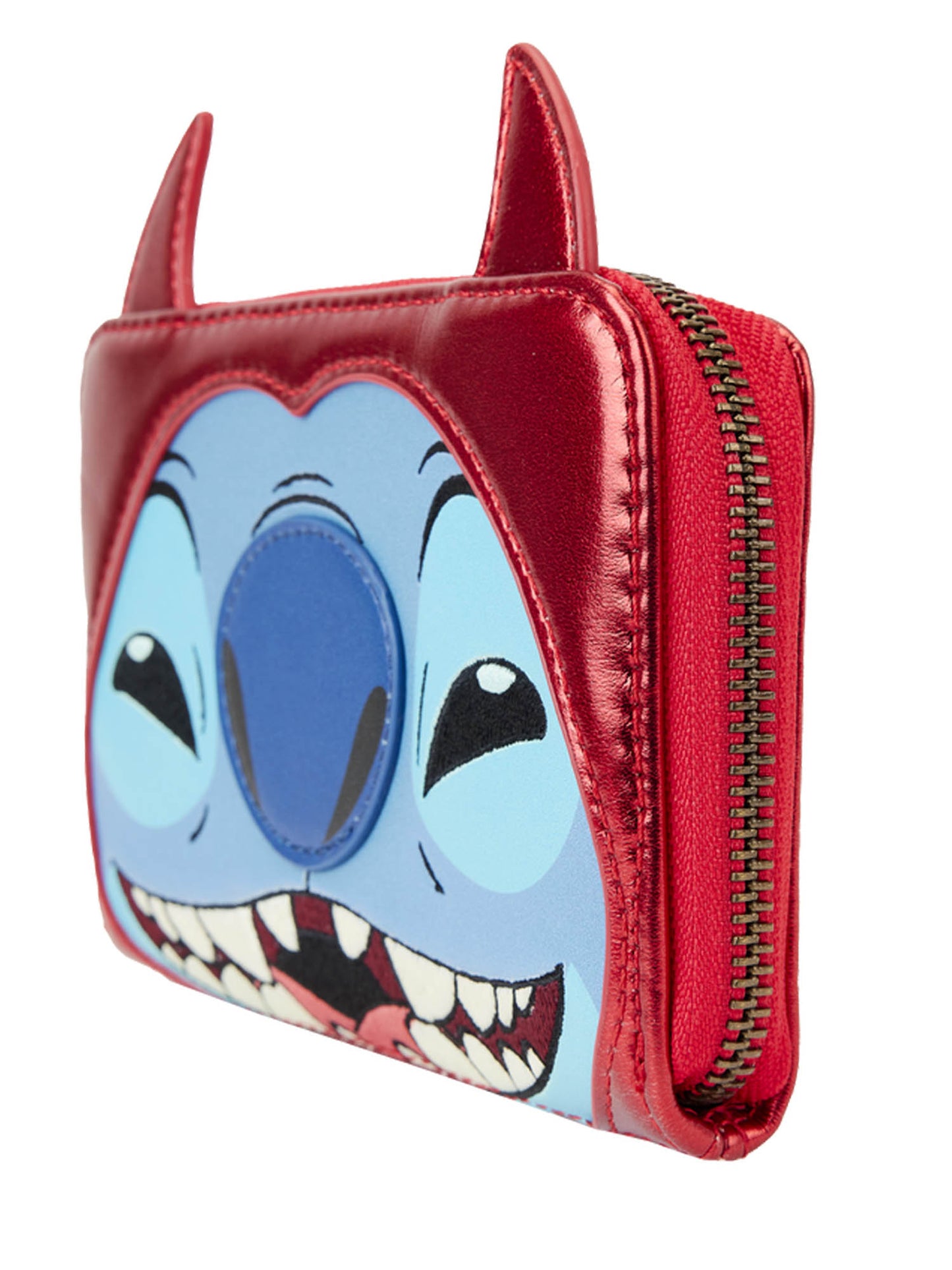 Loungefly x Disney Stitch Devil Cosplay Zip Around Wallet