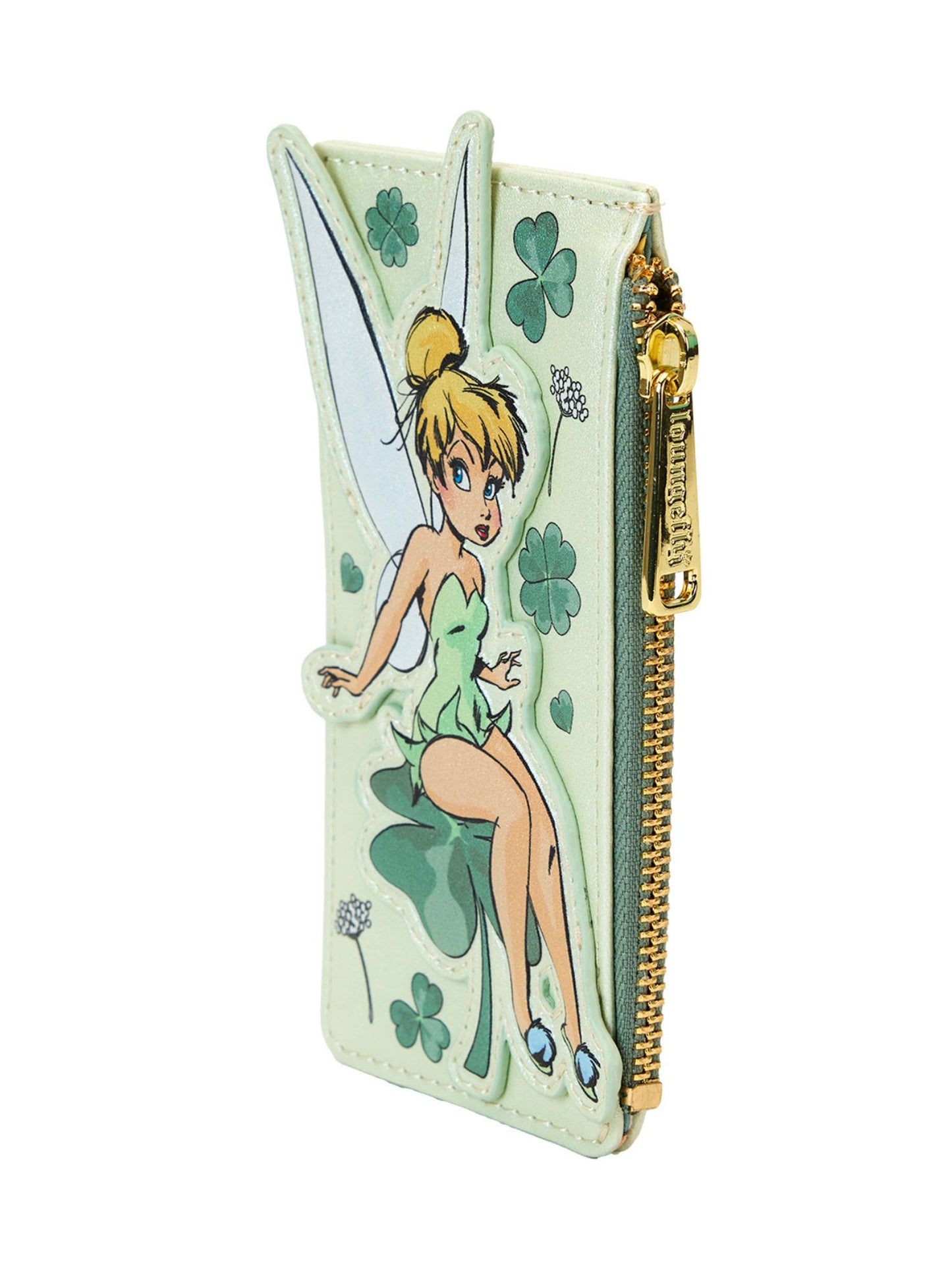 Loungefly x Disney Tinker Bell Large Card Holder Clovers Peter Pan