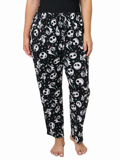 Women's Plus Nightmare Before Christmas T-Shirt & Pants Loungewear Set