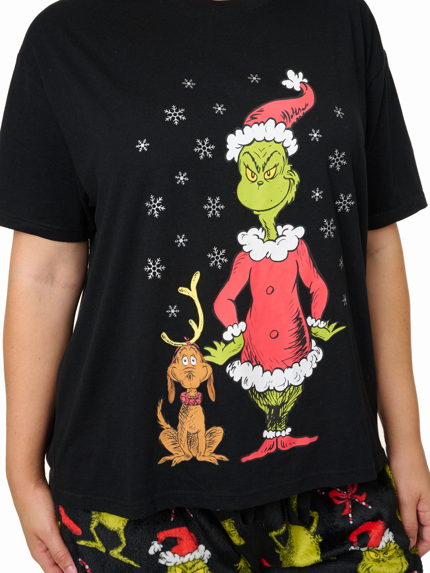 Grinch pajamas plus size sale